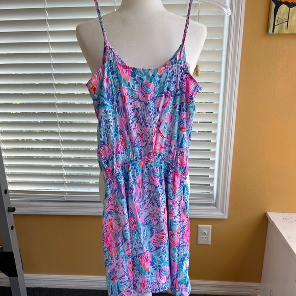 Lily Pulitzer Zana Romper Multi Treasure Trove - Picture 2 of 5